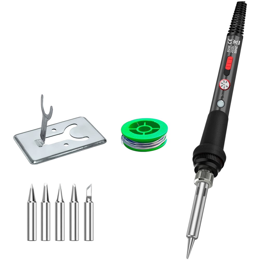طقم مكواة لحام بقوة 80 واط مع  - مراجعة Electronics Repair Shop وسعره
