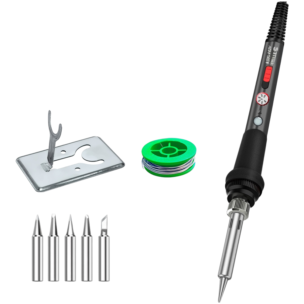 طقم مكواة لحام بقوة 80 واط مع  - مراجعة Electronics Repair Shop وسعره