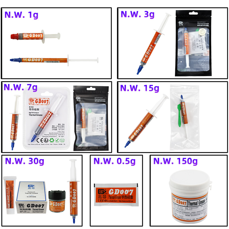 GD007 معجون الشحوم الحرارية ال - مراجعة Thermal Paste Cpu وسعره