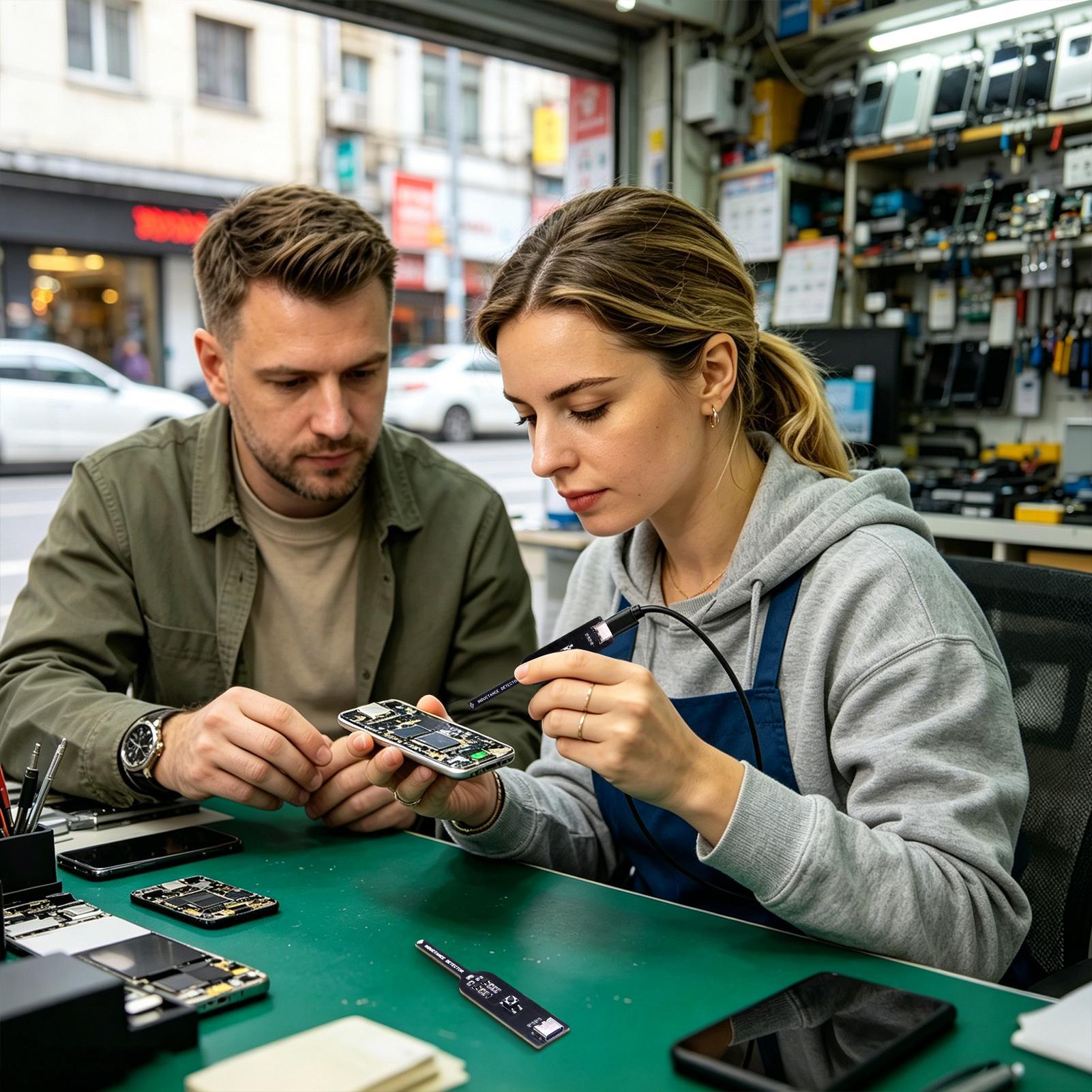 كاشف الدوائر الإلكترونية المحم - مراجعة Electronics Repair Shop وسعره